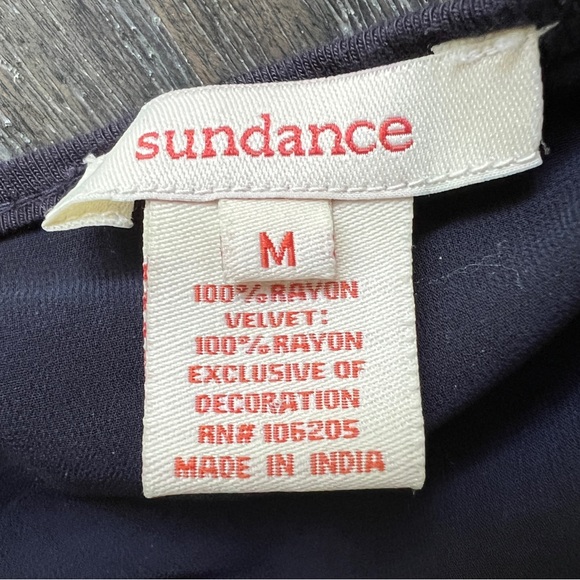 SUNDANCE Cyrena velvet and lace top sz M - Picture 3 of 6